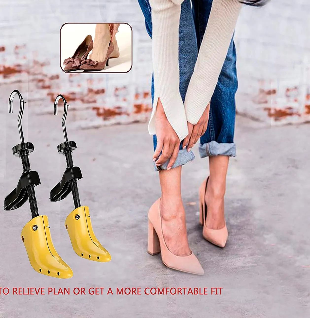 4 Way Women High Heel Shoe Stretcher,Professional Shoe Stretcher for USA Women's Size 4.5-9.5