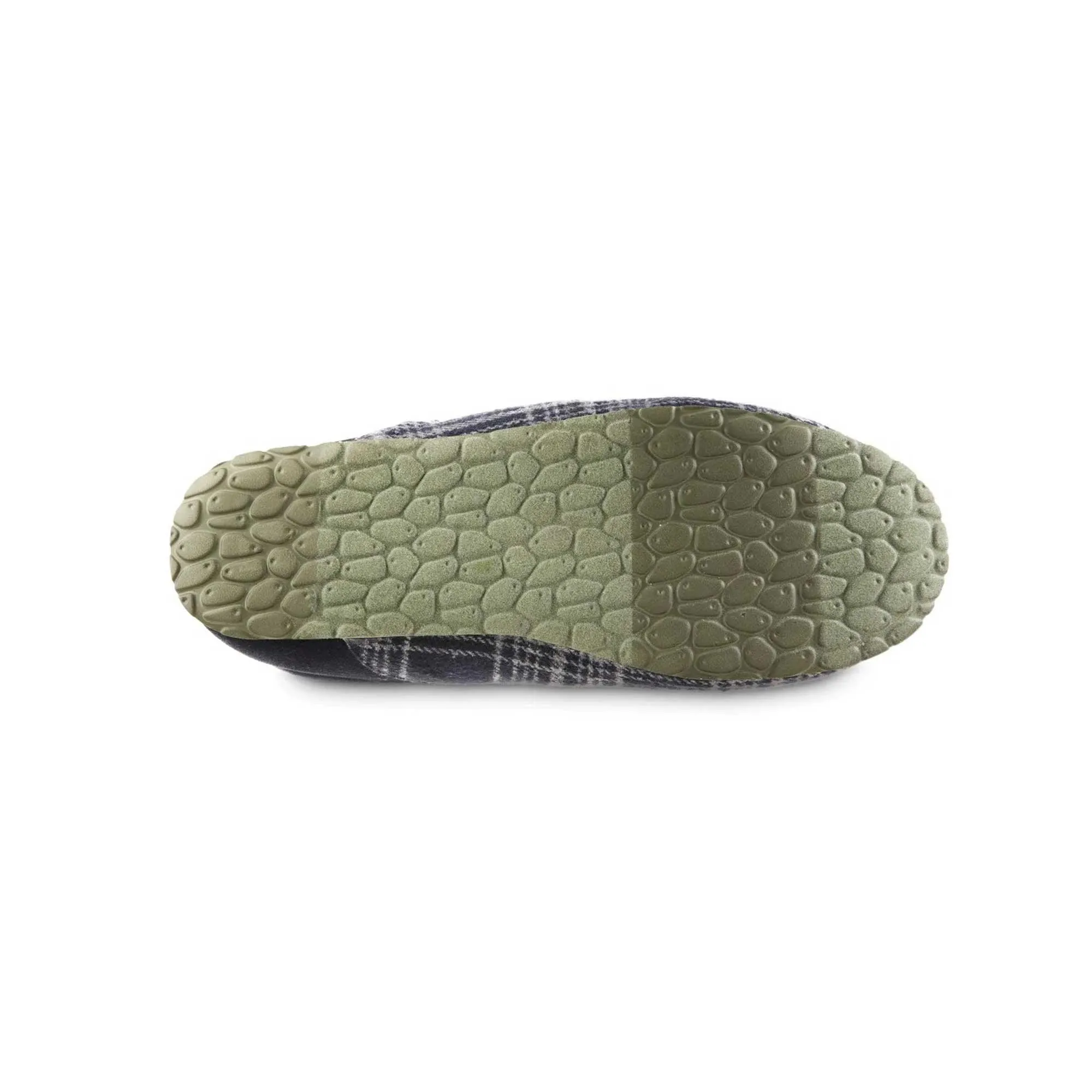 Acorn Men's Slippers - Parker Algae Sole Navy Plaid Flannel, X-Large | A20158NPLMXL