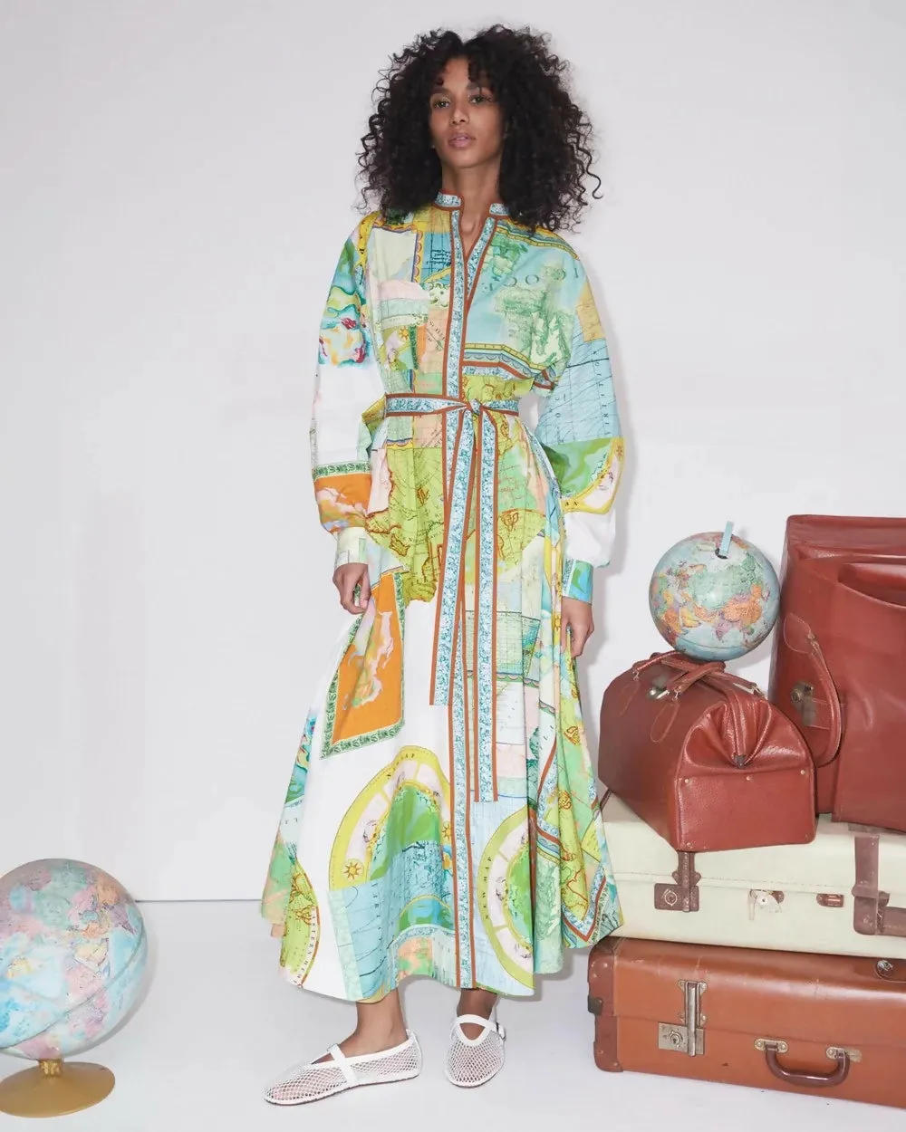 Alemais Atlas Shirtdress Print Size AU 14 & 16