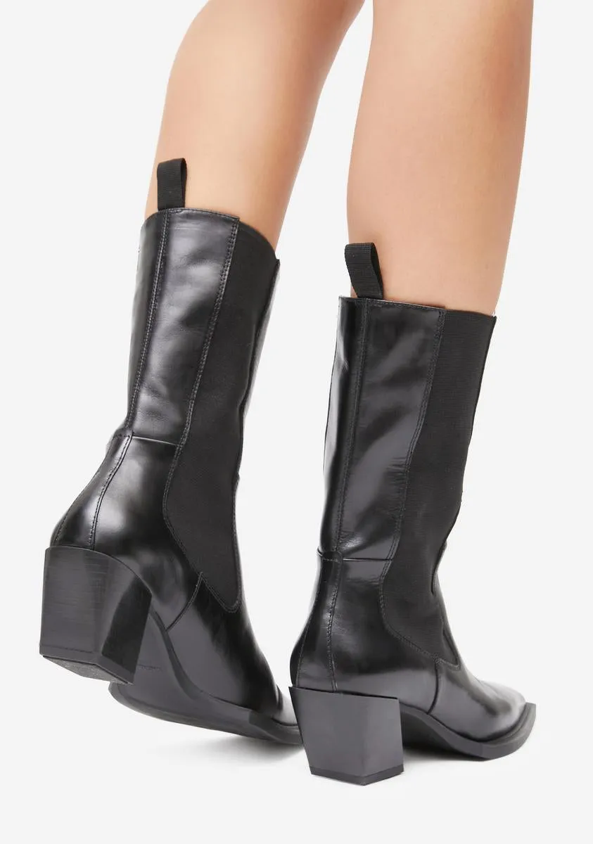 Alina Leather Chelsea Boots