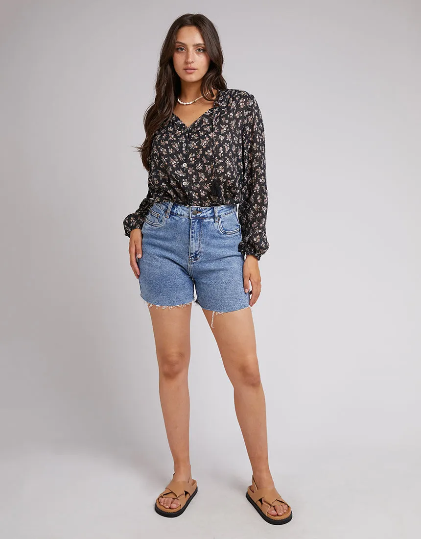 All About Eve Maya Floral Shirt Black