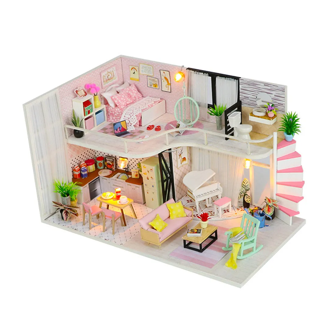 Anna's Pink Melody DIY Miniature Dollhouse Kit