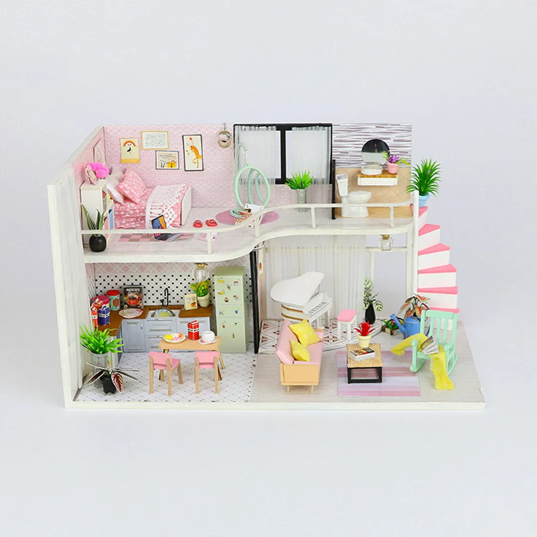 Anna's Pink Melody DIY Miniature Dollhouse Kit