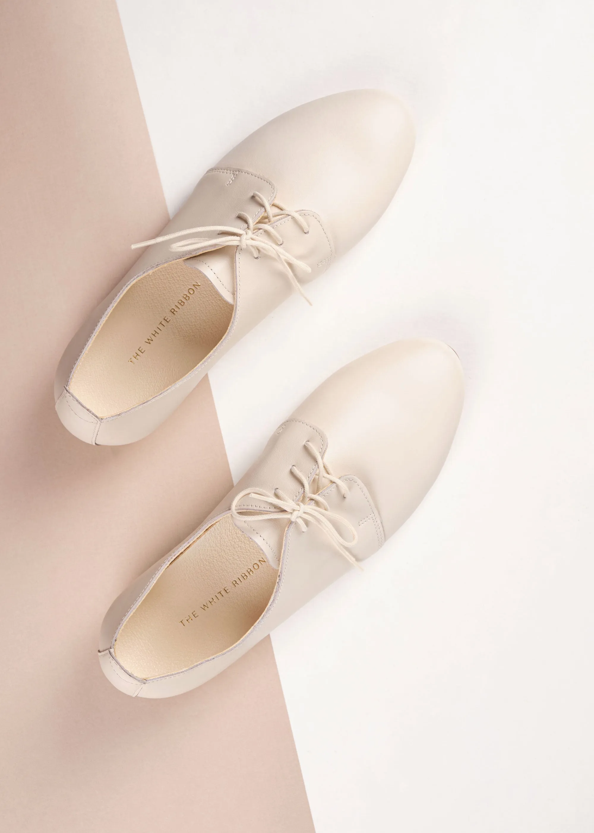 AVA Oxford Shoes - Light Ivory