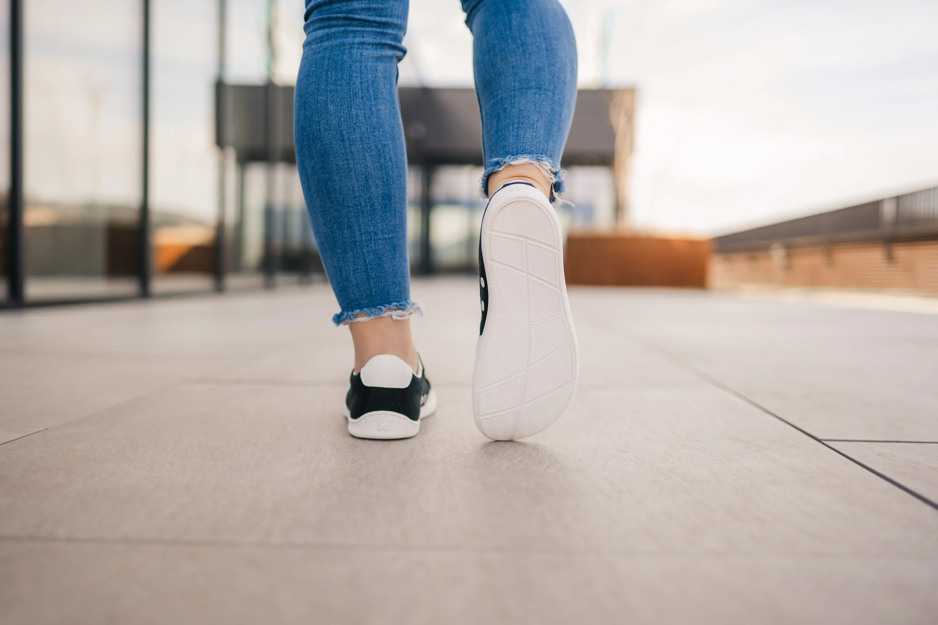 Barefoot Sneakers Be Lenka Rebound - Black & White CLEARANCE