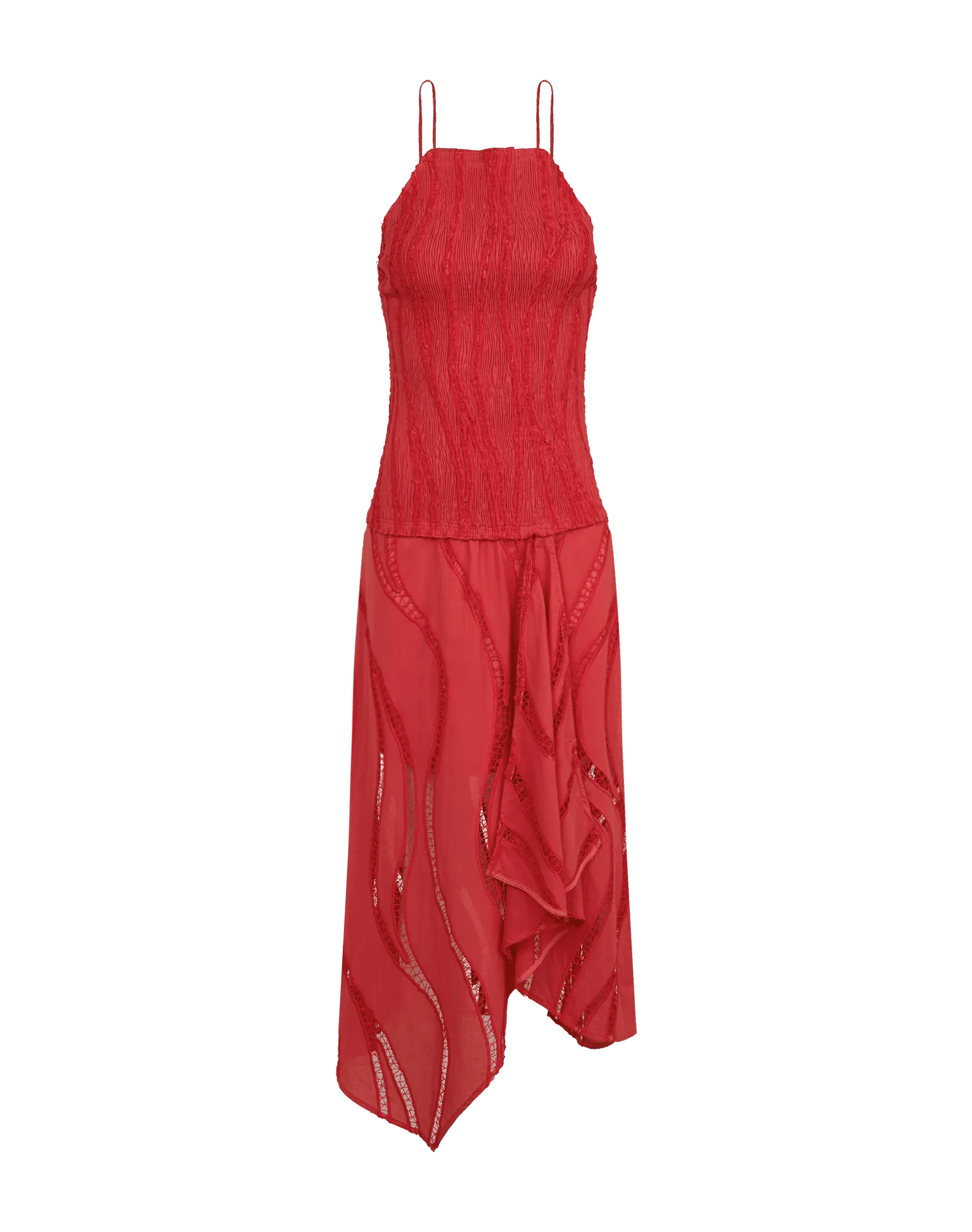 Belle Midi Dress - Raspberry