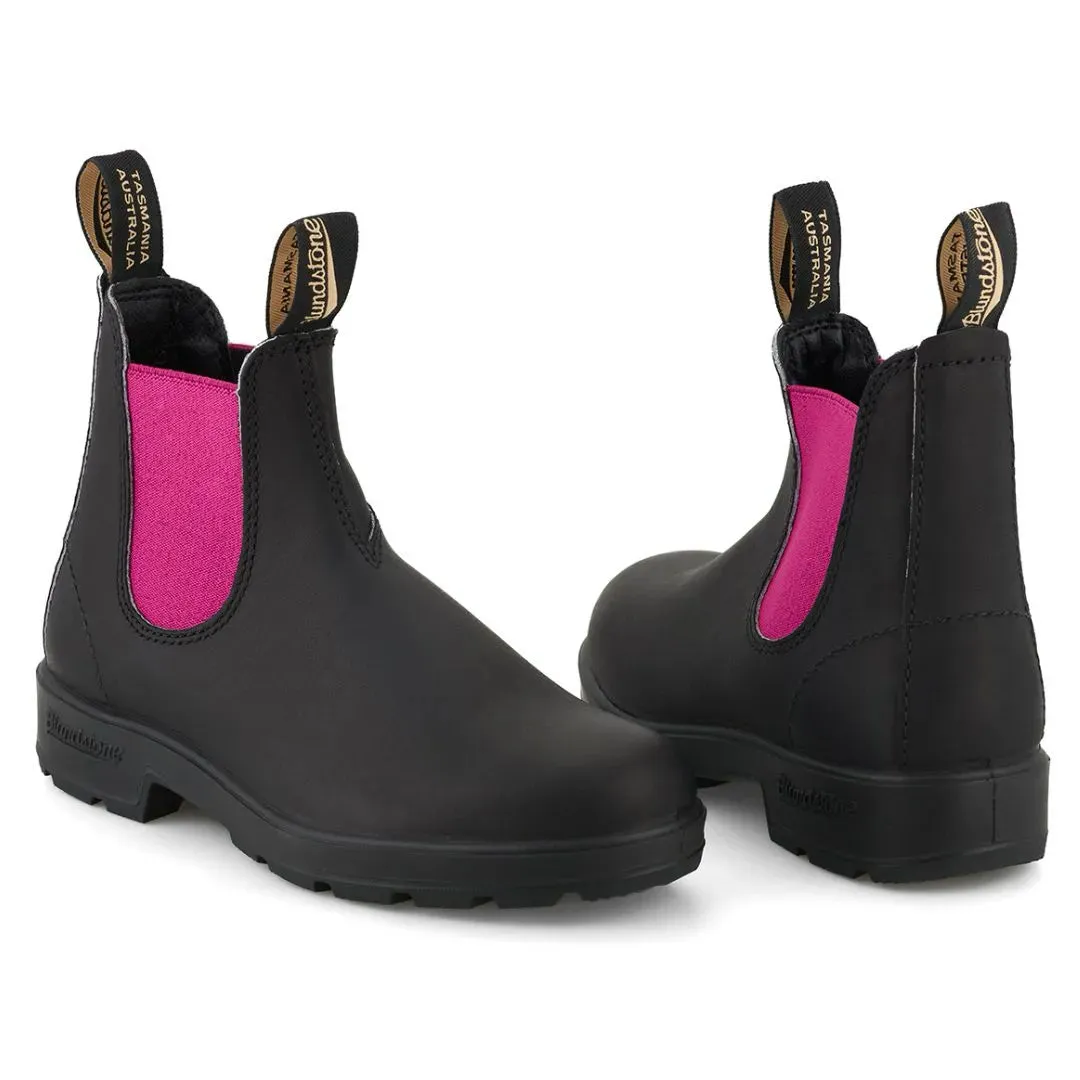 Blundstone 2208 Black Fuchsia Slip On Chelsea Boots