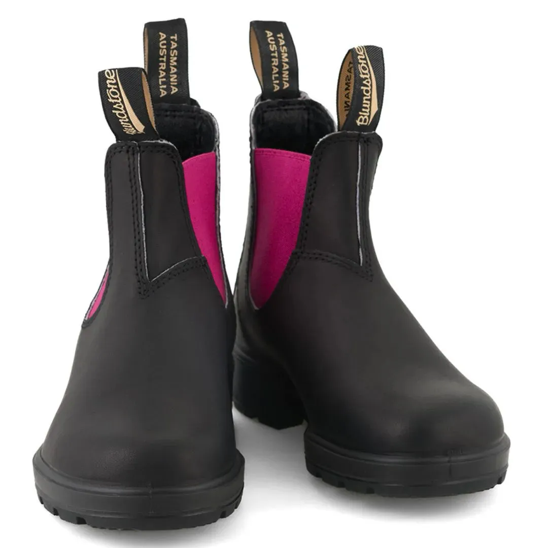 Blundstone 2208 Black Fuchsia Slip On Chelsea Boots