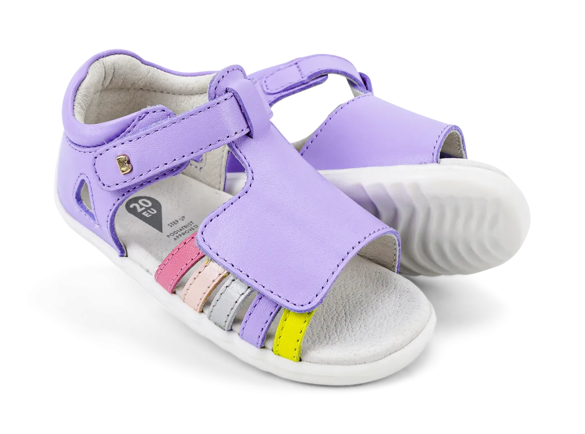 Bobux Mirror Infant Girls Lilac Rainbow Sandal