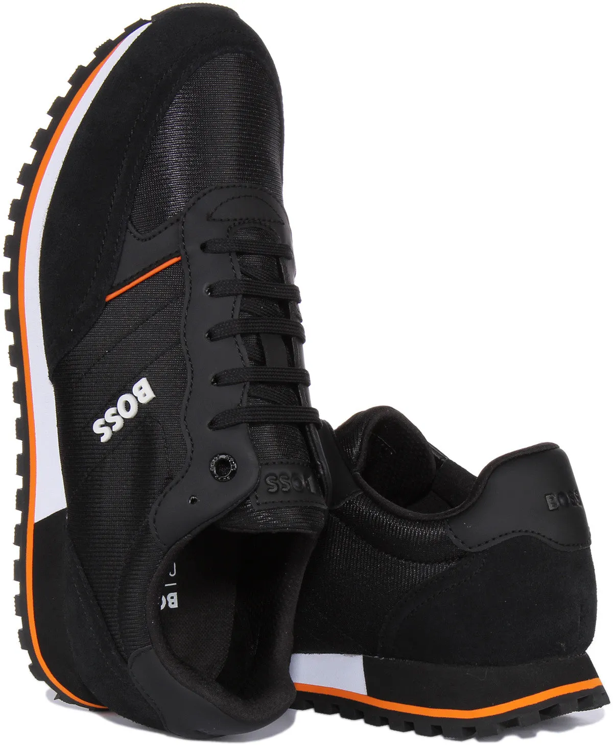 Boss Parkhour L Runner In Black Orange For Men