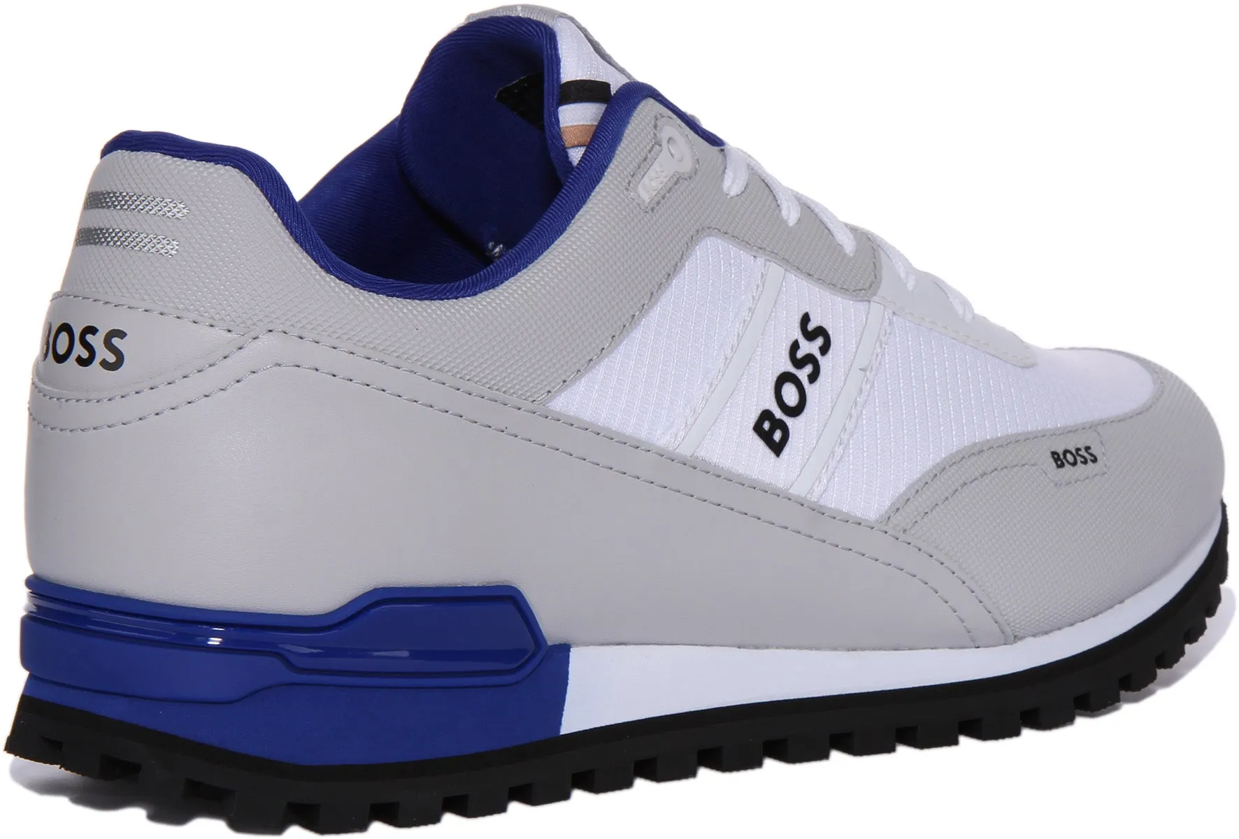 Boss Parkhour L Runner In White Grey For Men