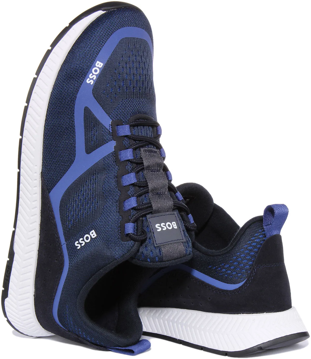 Boss Titanium Runner In Navy For Men