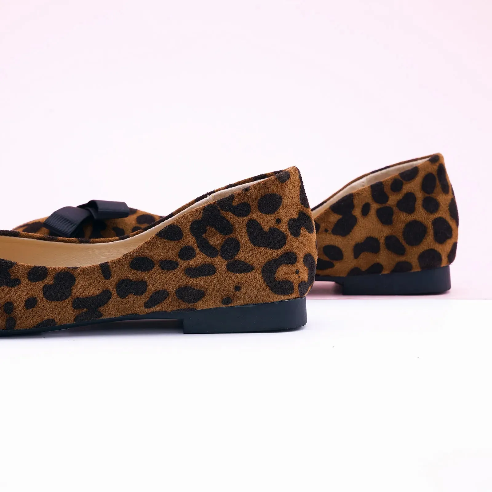 Bowknot Ballerina Flats (Eva) Leopard