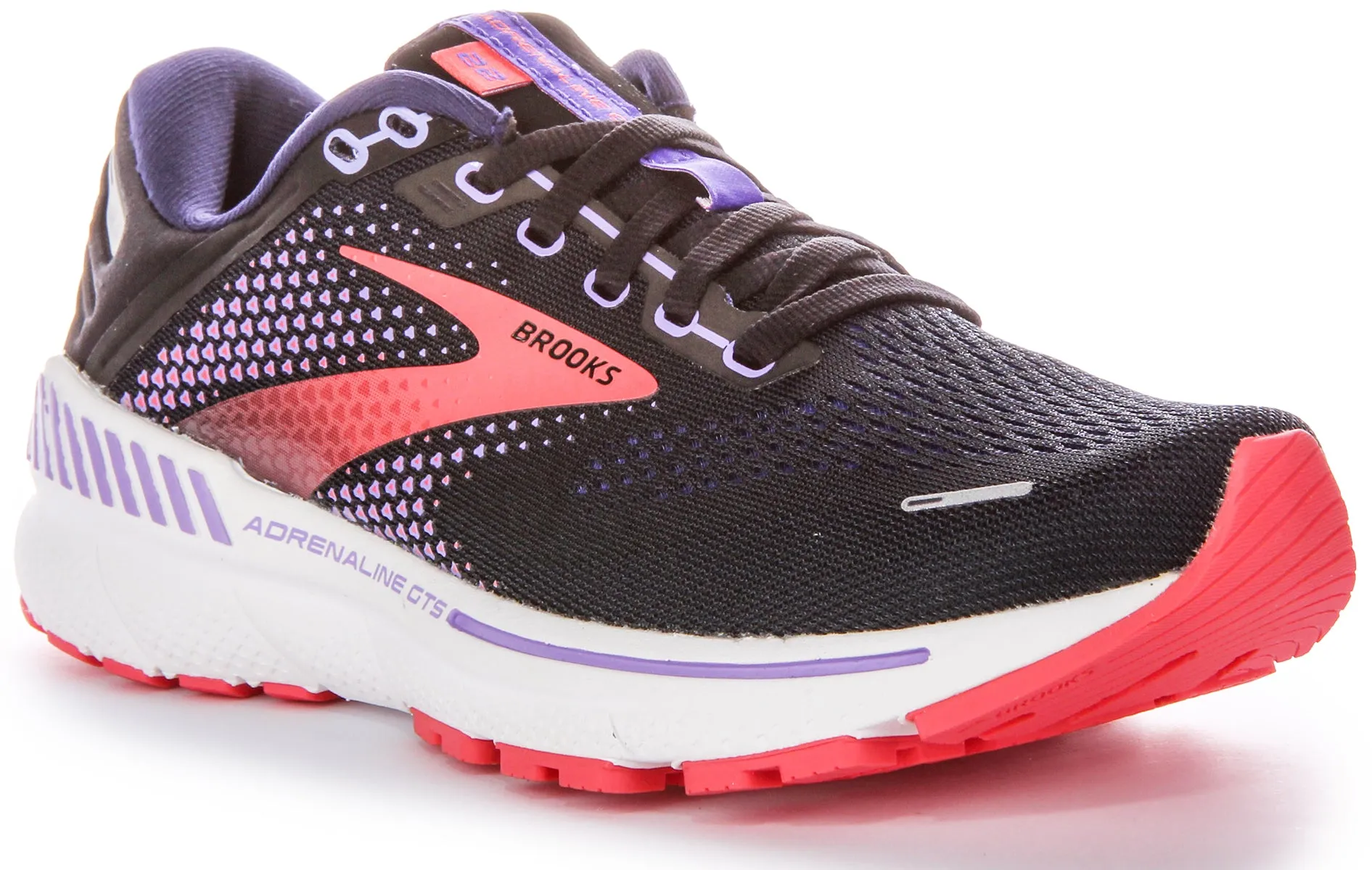 Brooks Adrenaline GTS In Black Purple | Narrow Fit