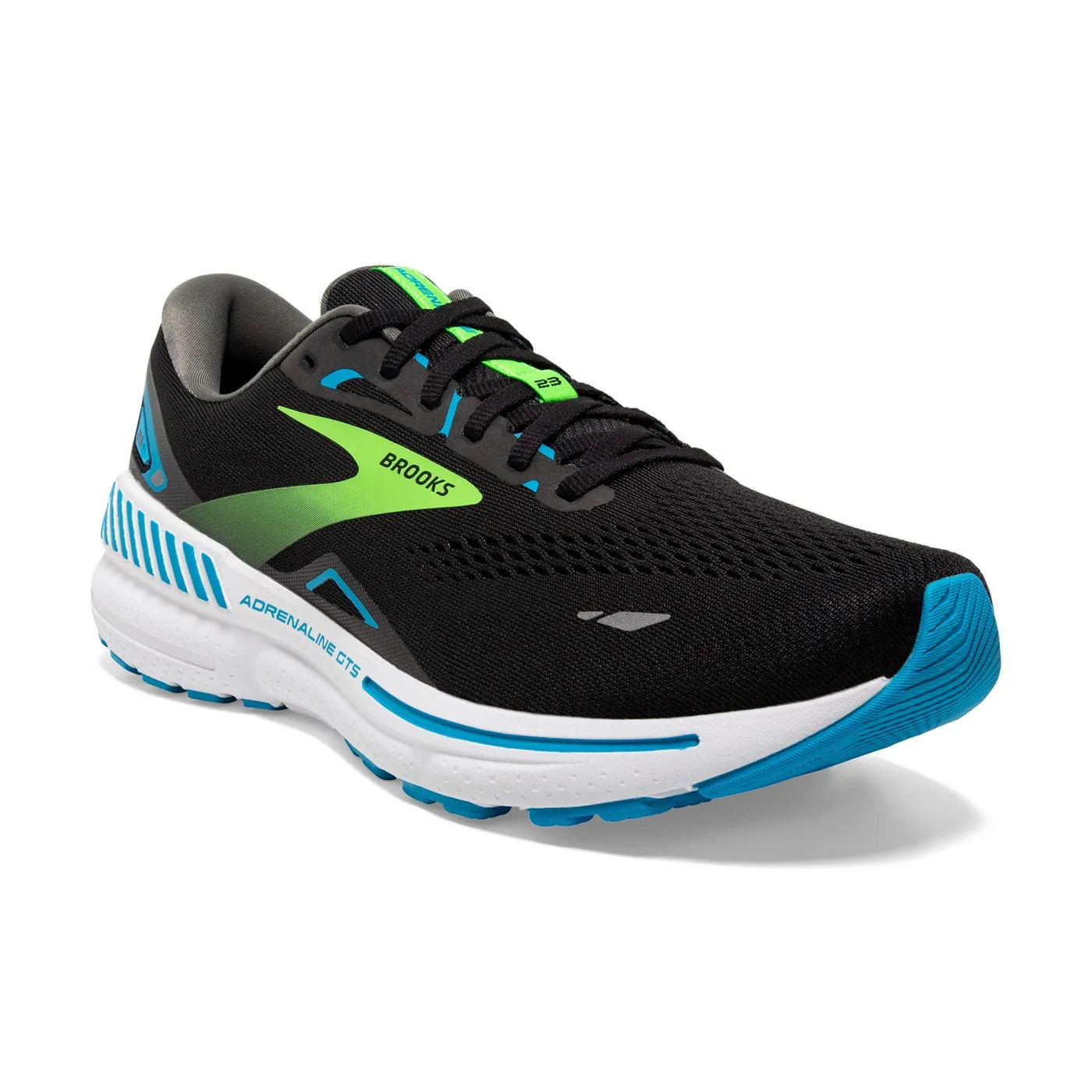 Brooks Mens Adrenaline GTS 23- Black/Hawaiian Ocean/Green (1103911D006)