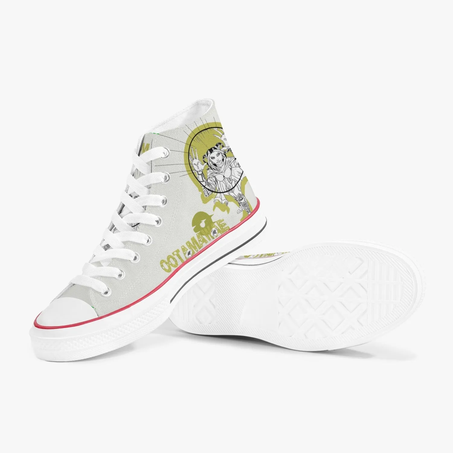 Bubble Girl  High Canvas Shoes - Beige