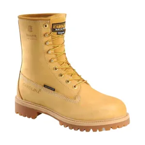 Carolina Men's Journeyman 8 Inch Soft Toe Waterproof Work Boot - Wheat