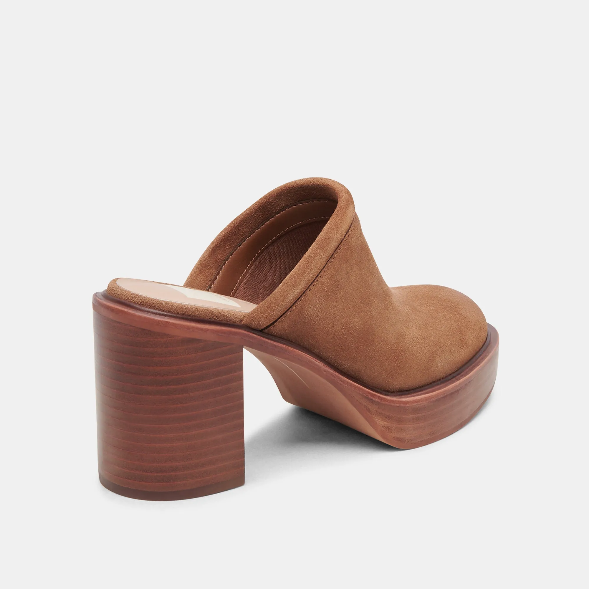 CASTEL HEELS CHESTNUT SUEDE