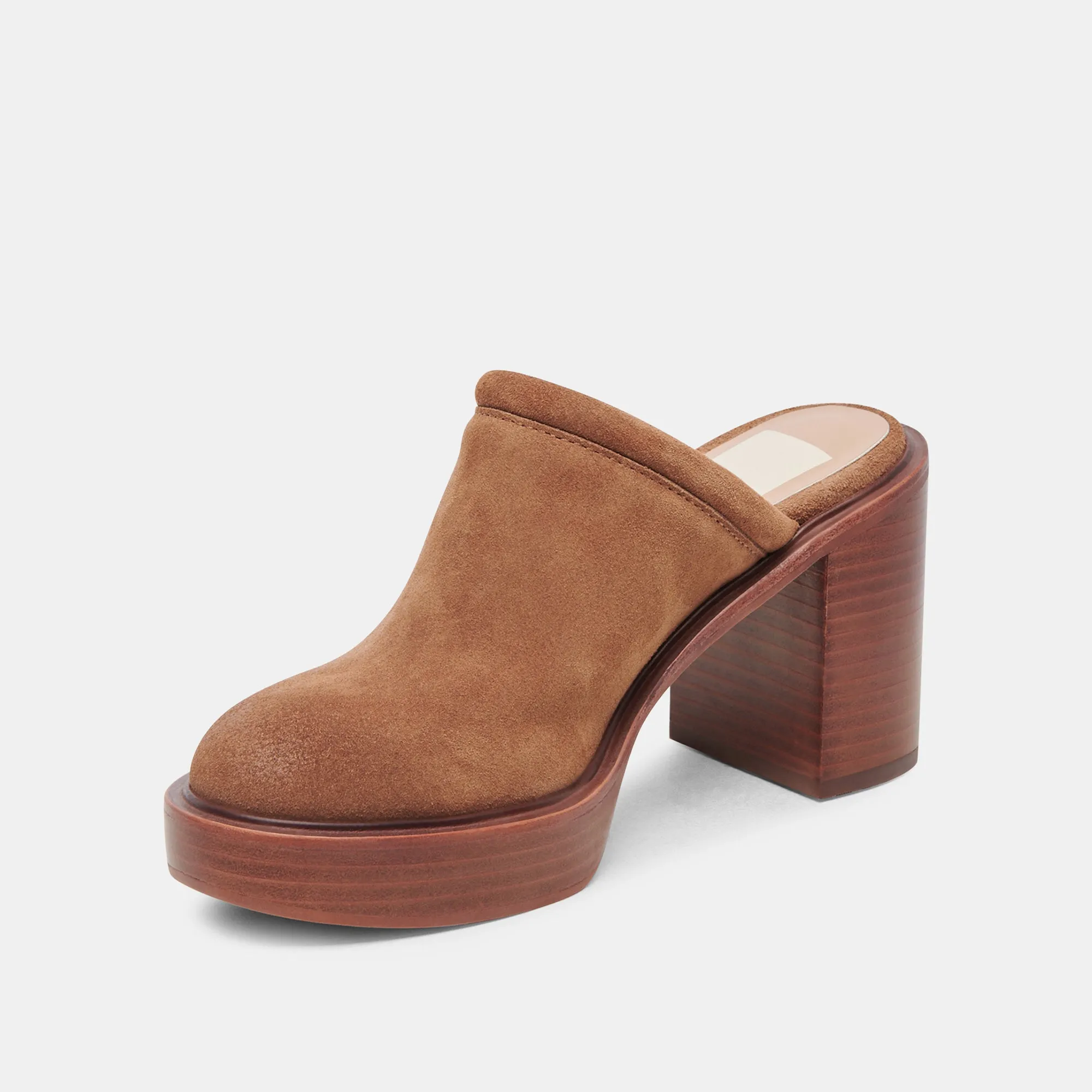 CASTEL HEELS CHESTNUT SUEDE