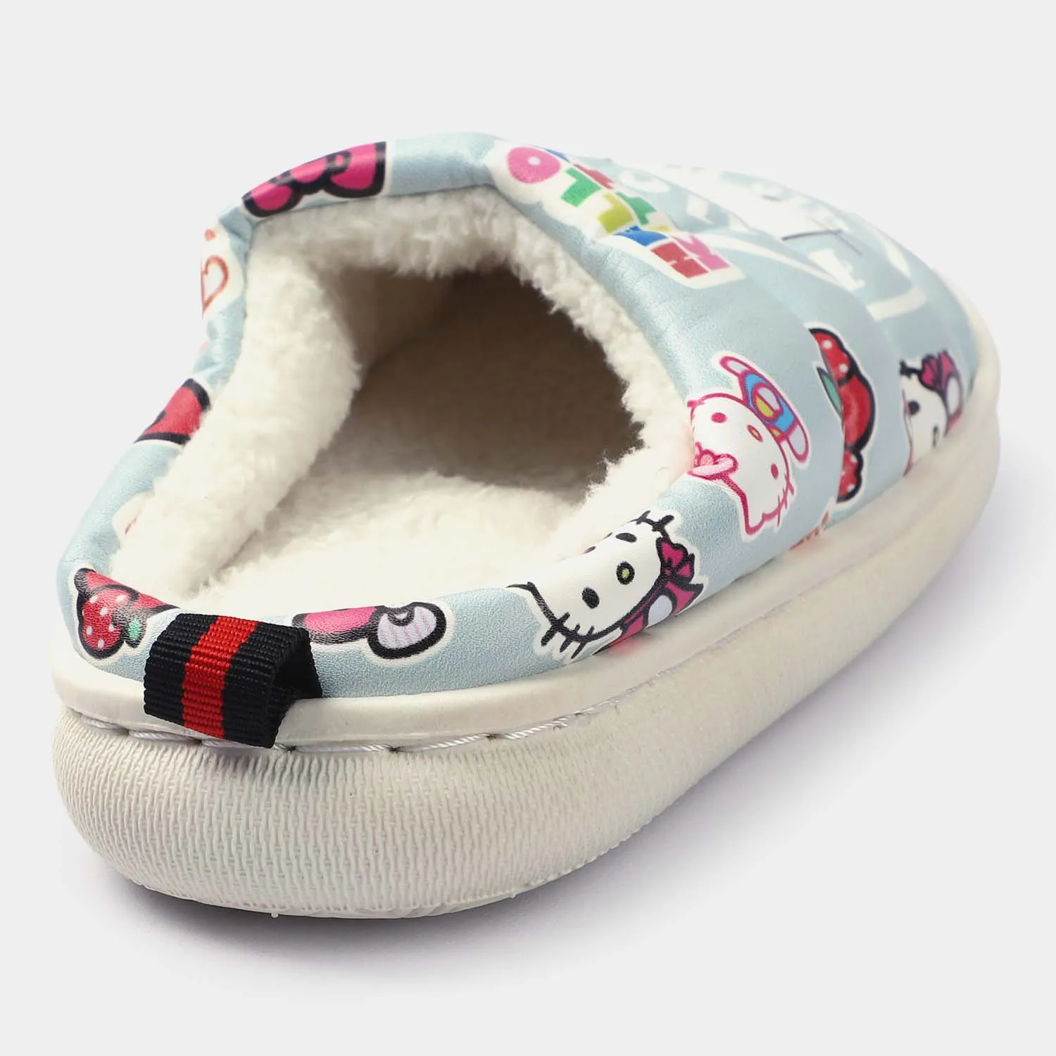 Character Girls Slipper Fur Character-Ice Blue