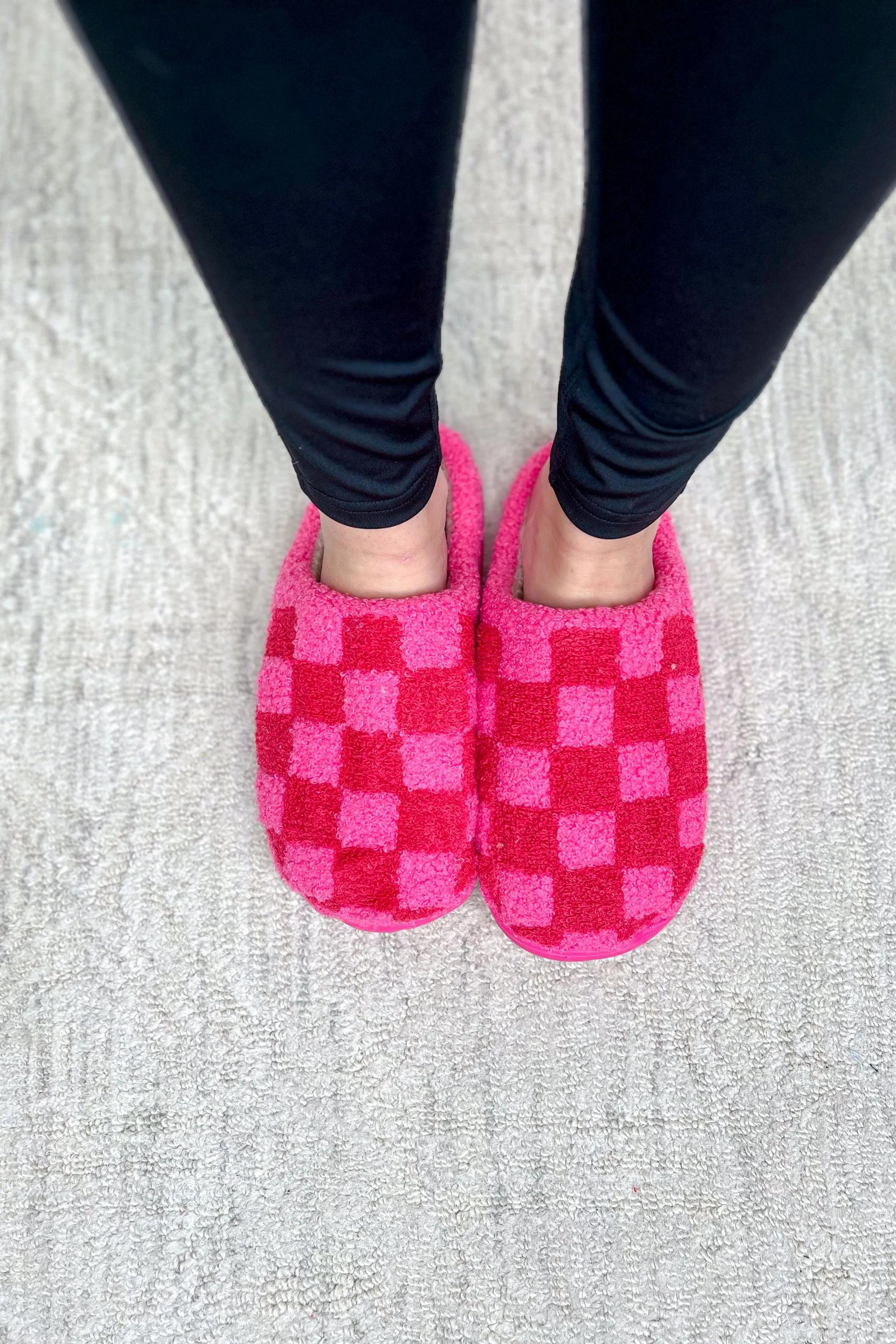 Checked Out Checkered Slippers