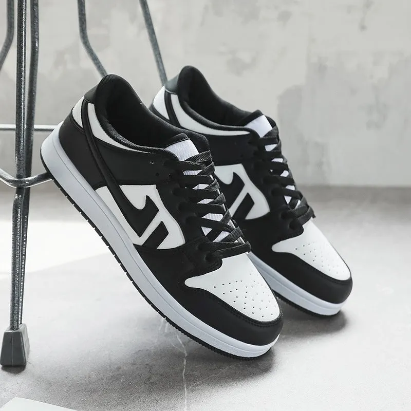 Couple Men Women Black White Sneakers Light Flat Shoes