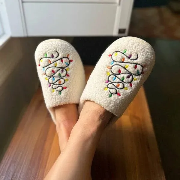 Cozy Holiday Slippers - Precious Lit