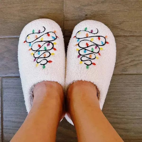 Cozy Holiday Slippers - Precious Lit