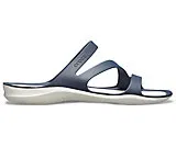 Crocs Navy/ White Swiftwater Womens Flexible Slip On Sandals