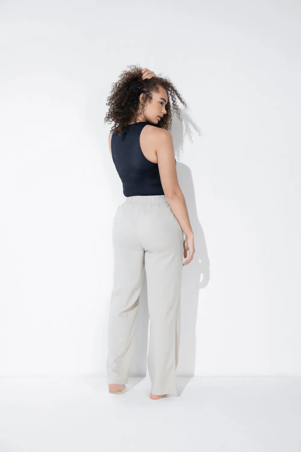 Everyday Linen Trousers - Stone