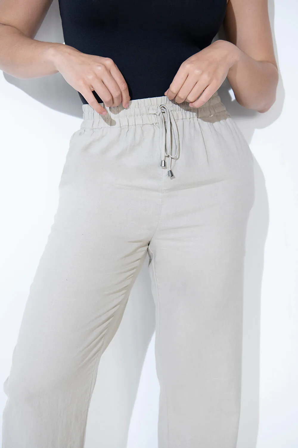 Everyday Linen Trousers - Stone