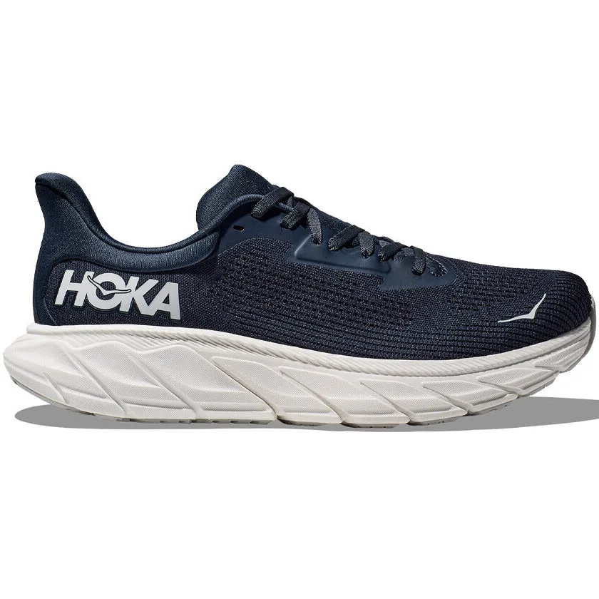 Hoka Men's Arahi 7 Wide Fit Running Shoes Outer Space / White