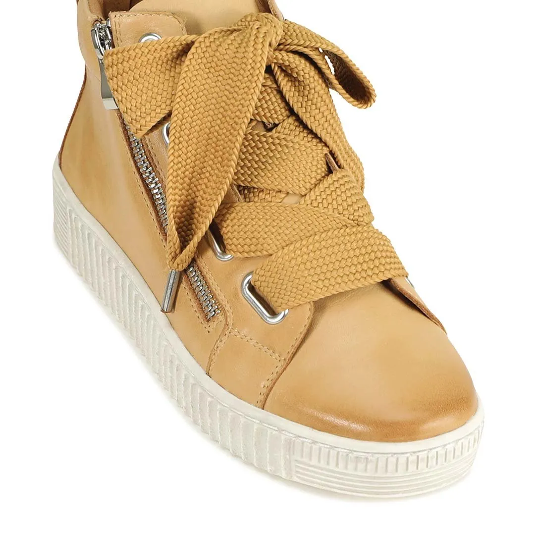 JOYOUS ARCHIVE LEATHER ZIP SNEAKER