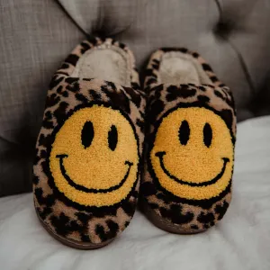 Katydid LEOPARD HAPPY FACE SLIPPERS KDC-SLPR-100_LEO