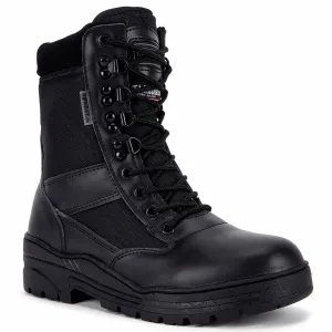 Kombat Black Half Leather Patrol Boot