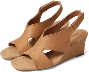 Kyarra Aster Clarks Sandals, Light Tan Leather