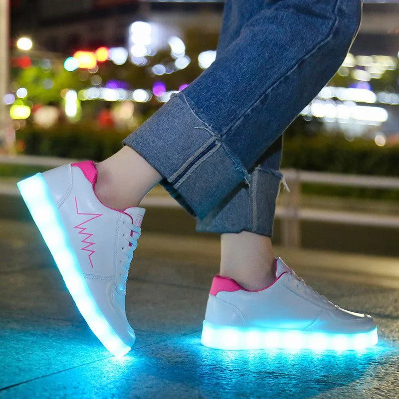 Led Shoes White And Gold Zag  | Dancing Led Light Shoes  | Kids Led Light Shoes  | Led Light Shoes For Men  | Led Light Shoes For Women