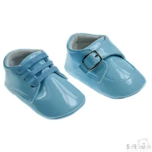 LIGHT BLUE PU SHOES: B2172