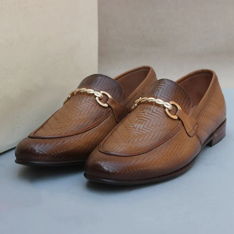 Light Brown Leather Formal Shoes