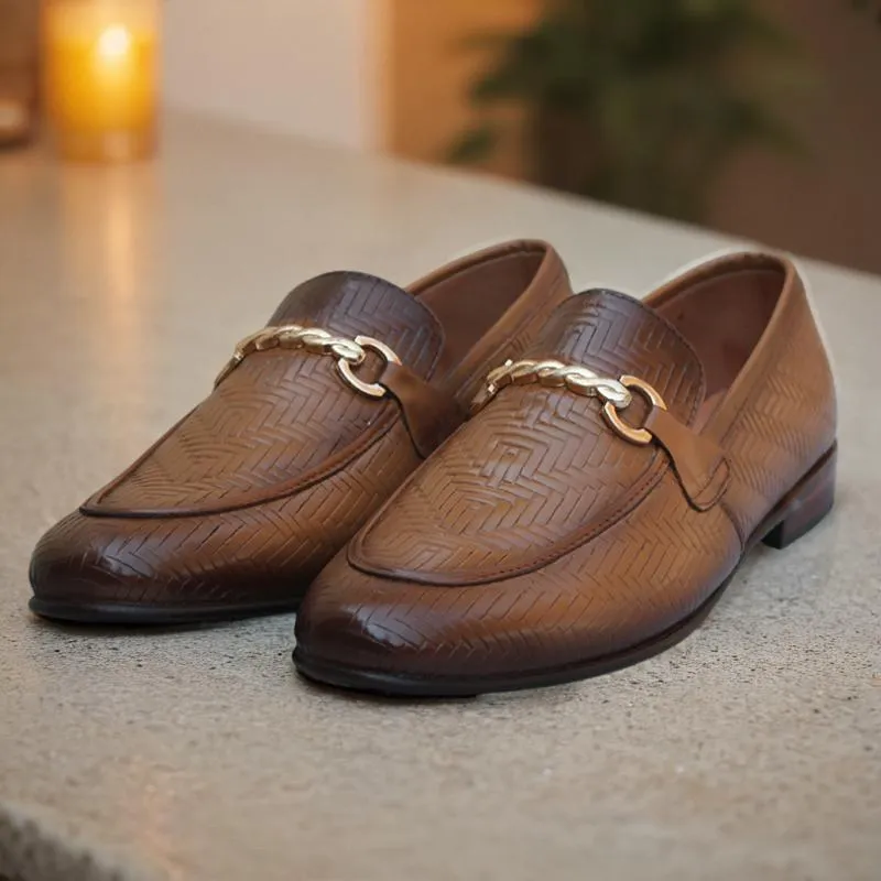 Light Brown Leather Formal Shoes