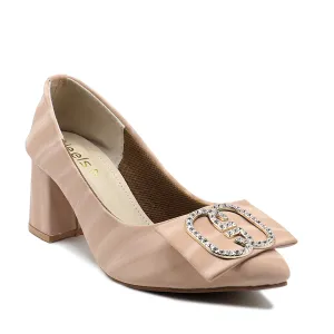 Light Pink Formal Court Shoes 085462