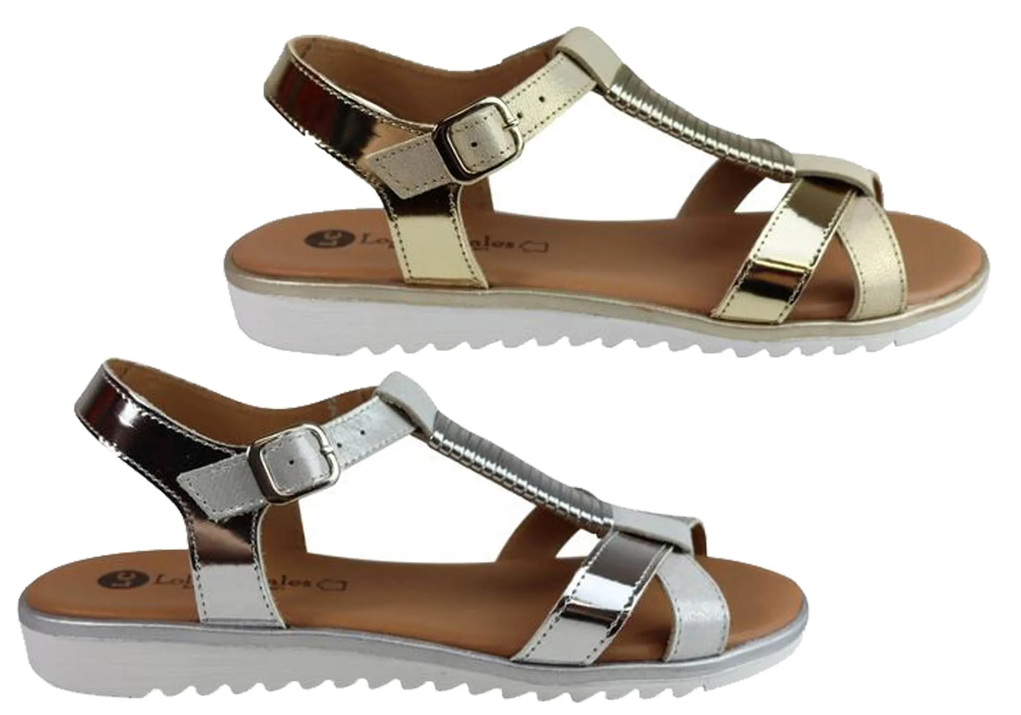 Lola Canales Gina Womens Comfortable Leather Sandals Made In Spain