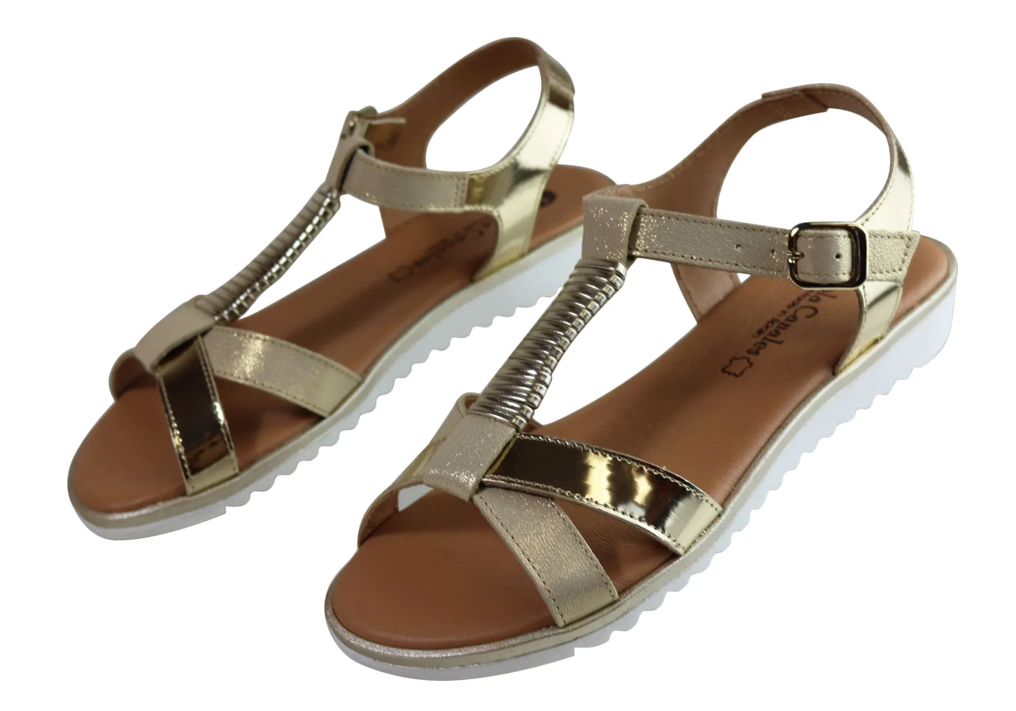 Lola Canales Gina Womens Comfortable Leather Sandals Made In Spain