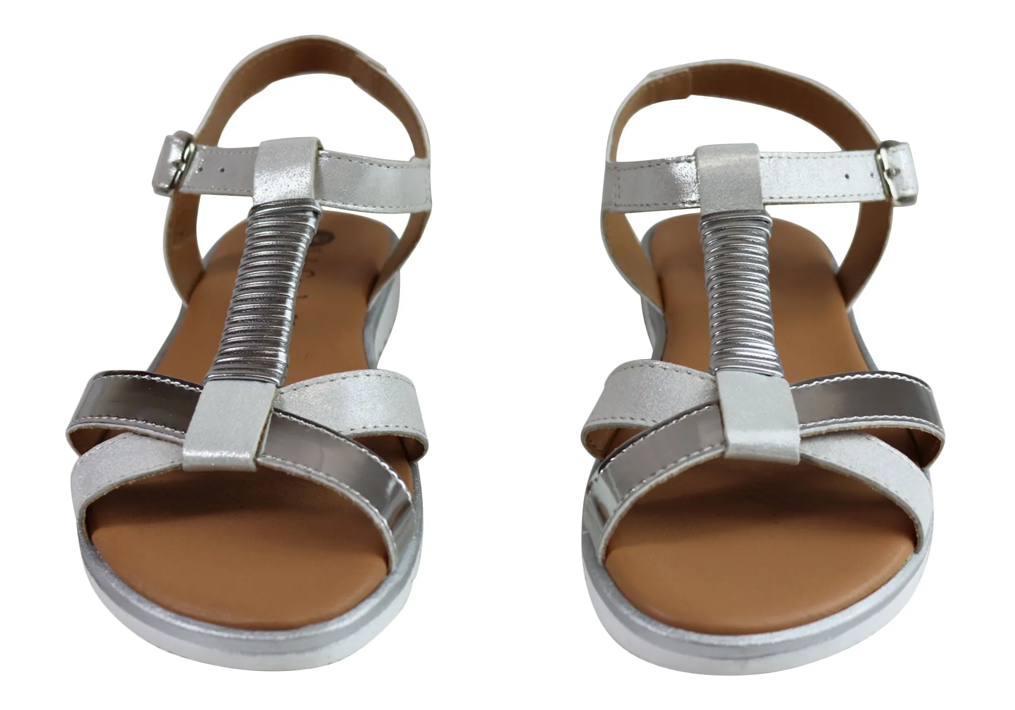 Lola Canales Gina Womens Comfortable Leather Sandals Made In Spain