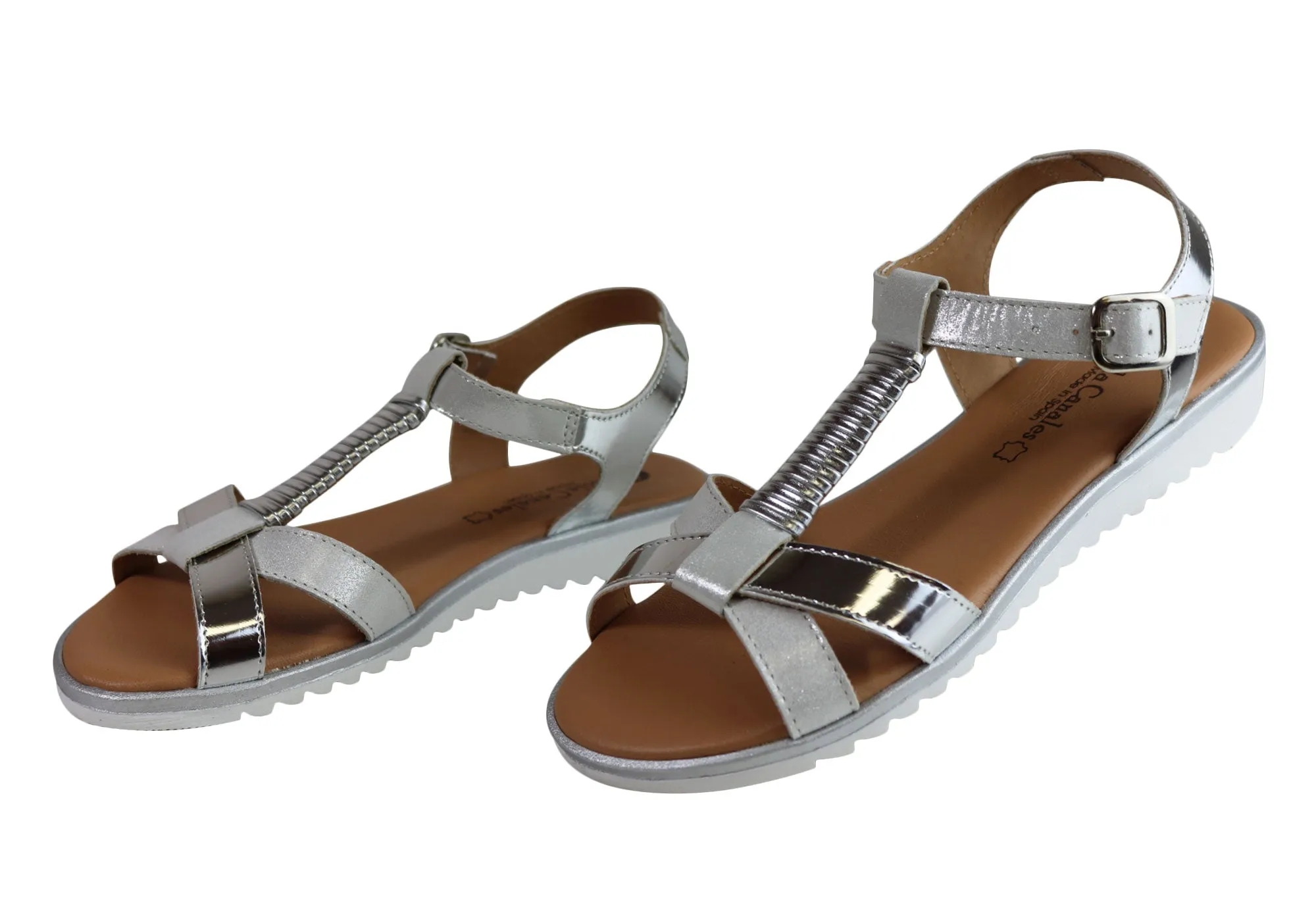 Lola Canales Gina Womens Comfortable Leather Sandals Made In Spain