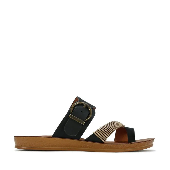 Los Carbos Bria Black Light Flexible Sandal Jandal