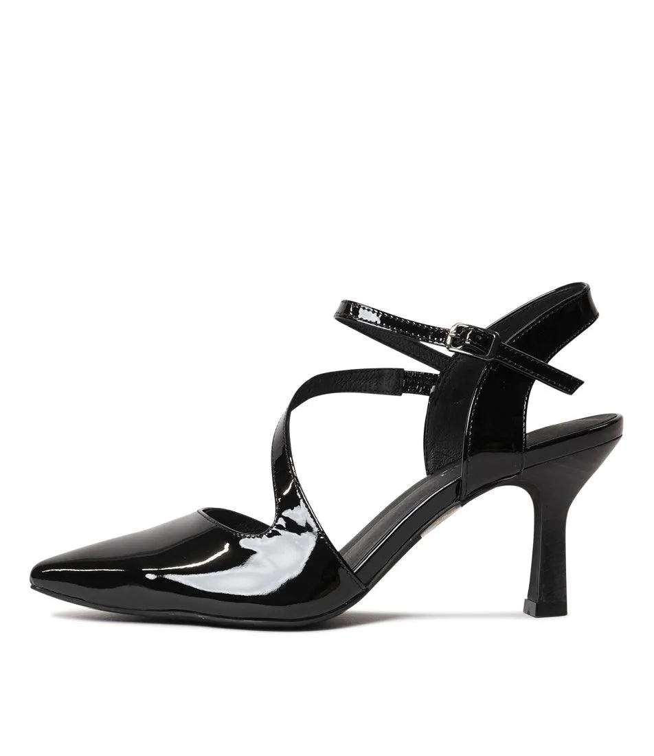 Lukka Black Patent Leather Heels