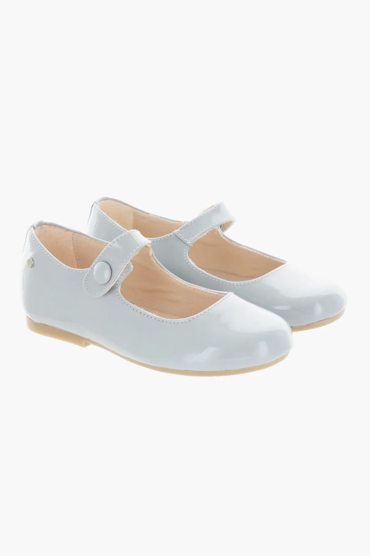 Manuela de Juan Mimi Mary Jane Girls Shoes - Ice Patent