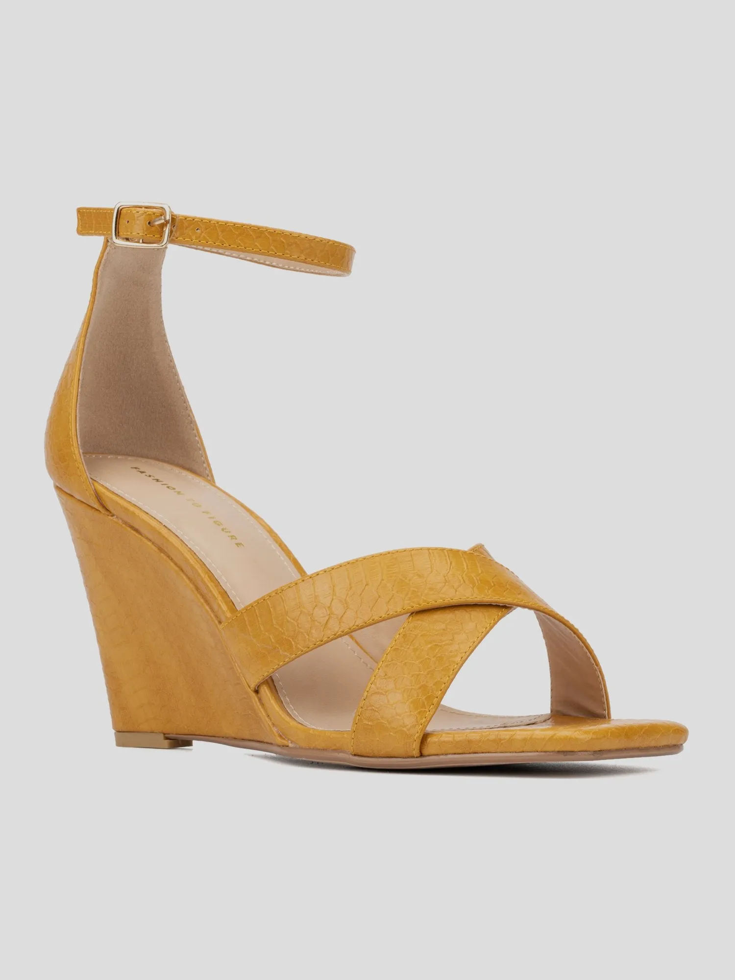 Marcie Wide Width Strappy Wedge Heels