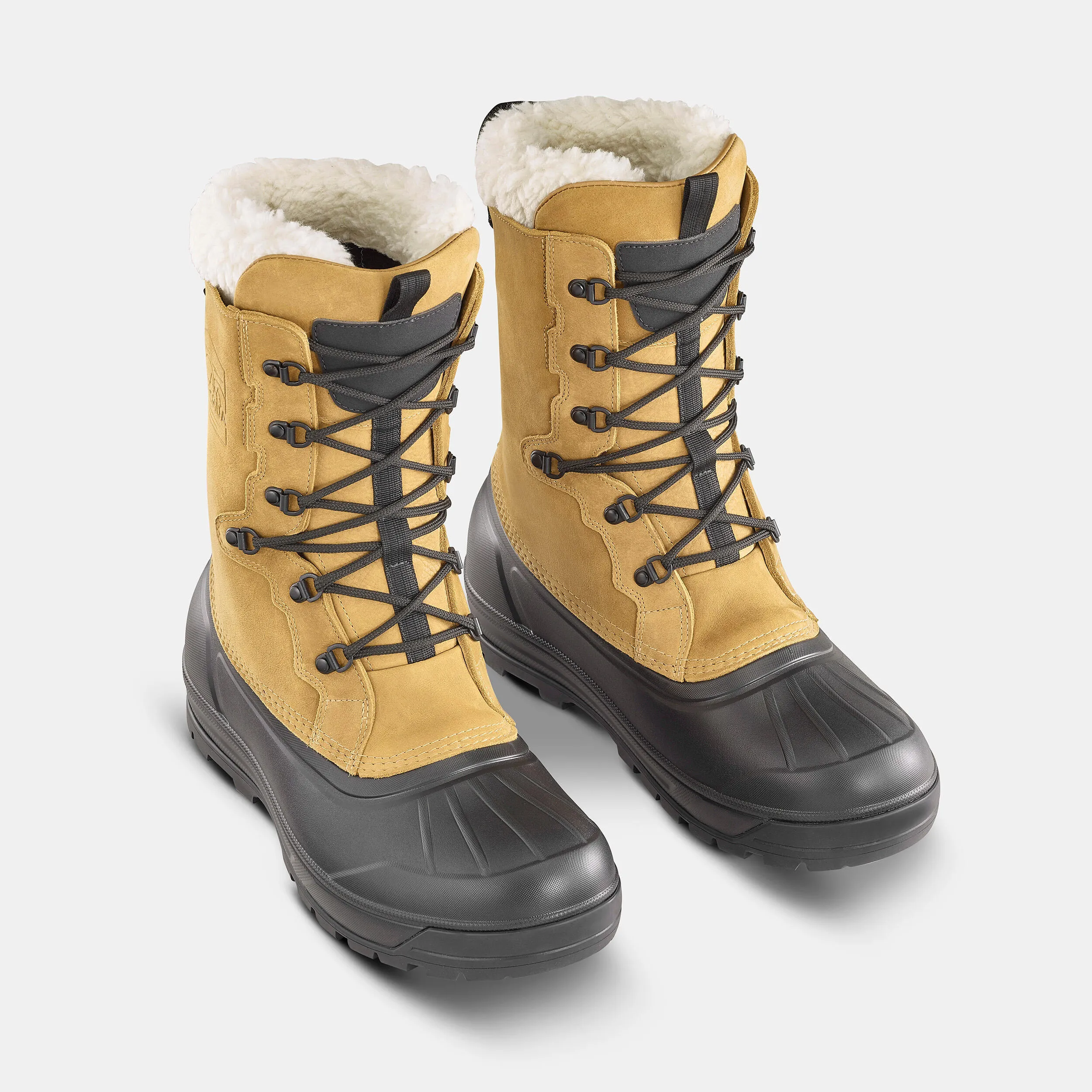 Men's Quechua boots, yellow